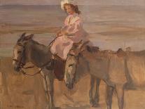 Donkey Rides on the Beach, C. 1890-1901. Dutch Watercolor Painting-Isaac Israels-Art Print