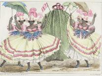 French Set-Girls, Plate 7 from 'sketches of Character...', 1838 (Colour Litho)-Isaac Mendes Belisario-Laminated Giclee Print