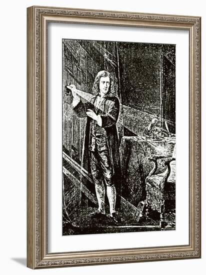 Isaac Newton (1643-1727)-null-Framed Giclee Print