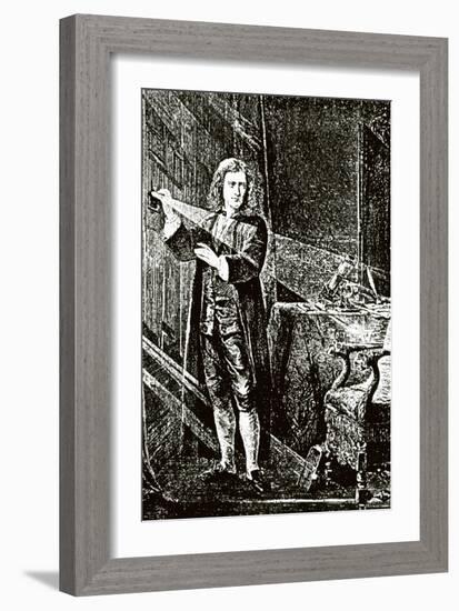 Isaac Newton (1643-1727)-null-Framed Giclee Print