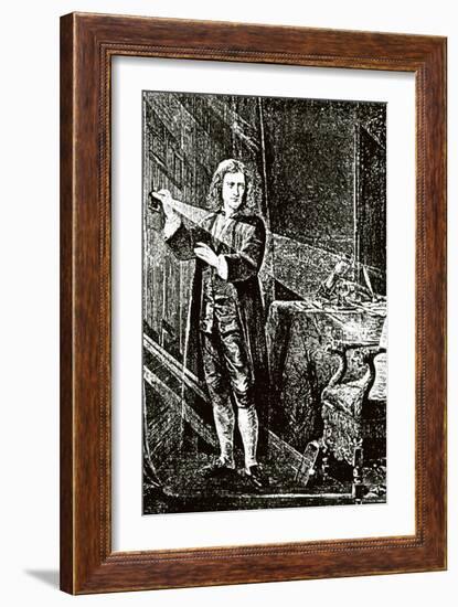 Isaac Newton (1643-1727)-null-Framed Giclee Print