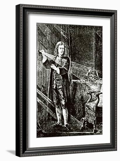 Isaac Newton (1643-1727)-null-Framed Giclee Print