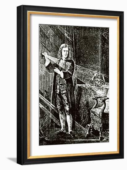 Isaac Newton (1643-1727)-null-Framed Giclee Print