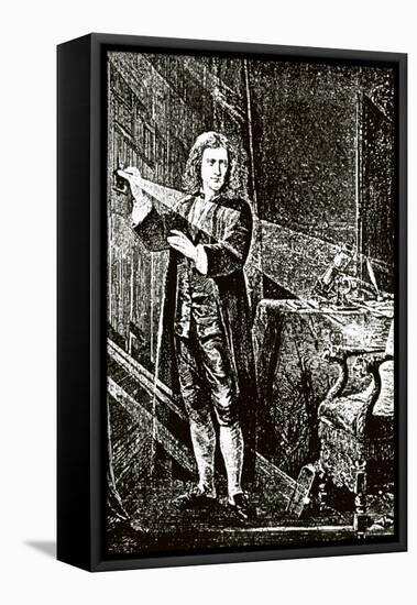 Isaac Newton (1643-1727)-null-Framed Premier Image Canvas