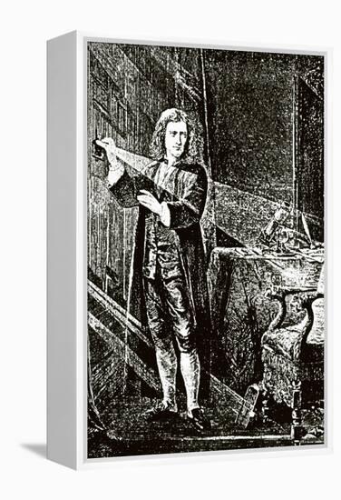 Isaac Newton (1643-1727)-null-Framed Premier Image Canvas