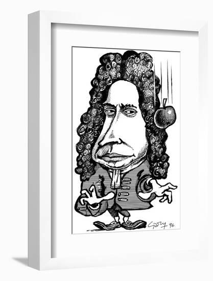 Isaac Newton, Caricature-Gary Gastrolab-Framed Photographic Print