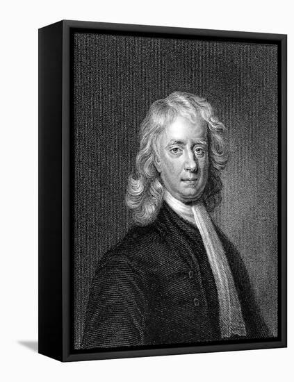 Isaac Newton, English Mathematician and Physicist-null-Framed Premier Image Canvas