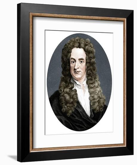 Isaac Newton, English mathematician, astronomer and physicist, (1818)-R Page-Framed Giclee Print