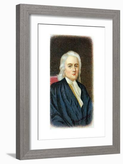 Isaac Newton, English Mathematician, Astronomer and Physicist-null-Framed Giclee Print