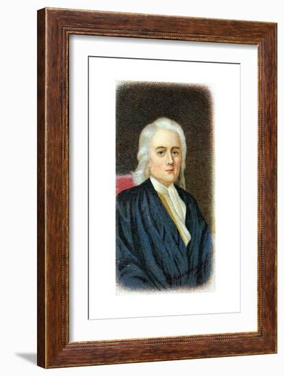 Isaac Newton, English Mathematician, Astronomer and Physicist-null-Framed Giclee Print