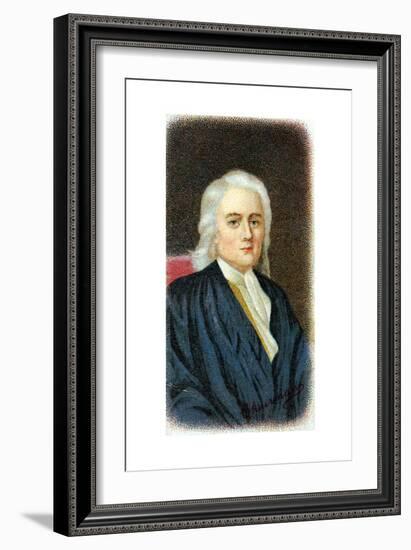 Isaac Newton, English Mathematician, Astronomer and Physicist-null-Framed Giclee Print