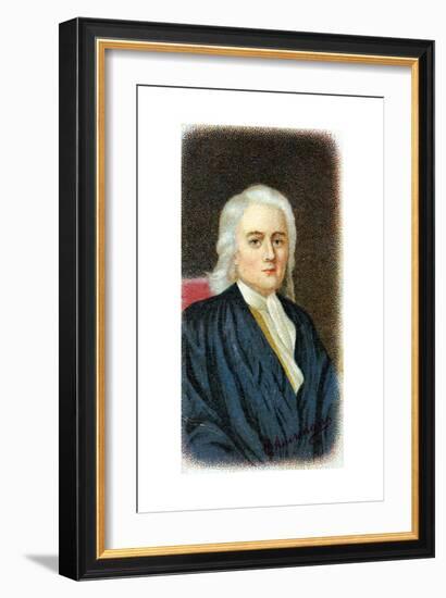 Isaac Newton, English Mathematician, Astronomer and Physicist-null-Framed Giclee Print