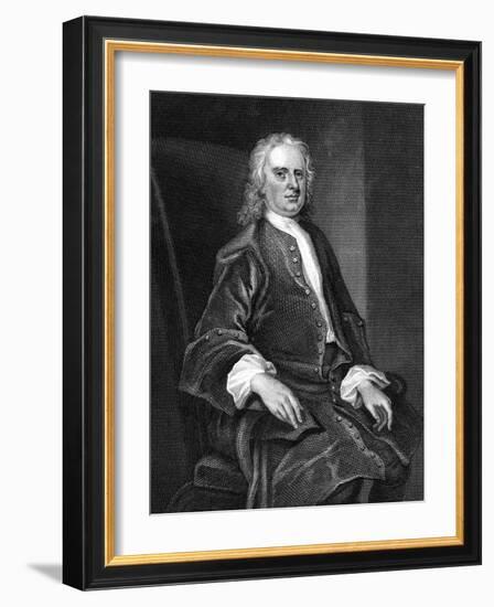 Isaac Newton, English Mathematician, Physicist and Astronomer-null-Framed Giclee Print