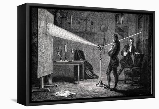 Isaac Newton, English Scientist and Mathematician, 1874-null-Framed Premier Image Canvas