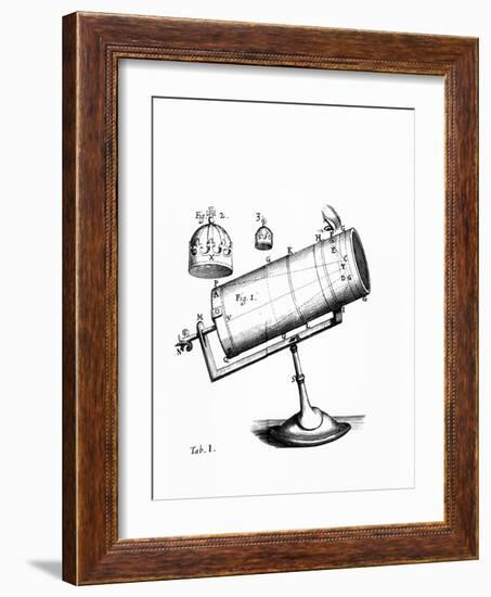 Isaac Newton's Design for a Reflecting Telescope-Science Photo Library-Framed Photographic Print