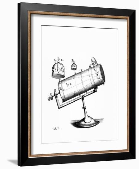 Isaac Newton's Design for a Reflecting Telescope-Science Photo Library-Framed Photographic Print