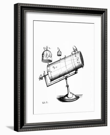 Isaac Newton's Design for a Reflecting Telescope-Science Photo Library-Framed Photographic Print