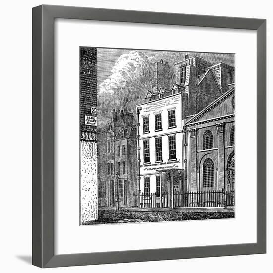 Isaac Newton's House, St Martin's Street, Leicester Square, London, C1850-null-Framed Giclee Print