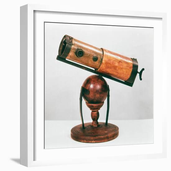 Isaac Newton's Reflecting Telescope, 1668-Sir Isaac Newton-Framed Photographic Print