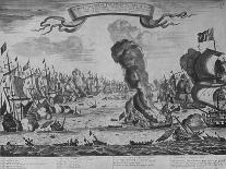 Two Views of East Indiaman of Time of King William Iii, Ca 1685-Isaac Sailmaker-Giclee Print