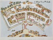 Plan of the Dutch Factory in the Island of Desima, at Nagasaki, Book from Illustrations of Japan ..-Isaac Titsingh-Premier Image Canvas