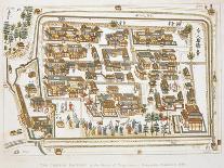 Plan of the Dutch Factory in the Island of Desima, at Nagasaki, Book from Illustrations of Japan ..-Isaac Titsingh-Framed Premium Giclee Print