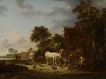 Country Inn with Horse and Wagon-Isaac Van Ostade-Art Print