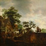 Travellers Halting At An Inn-Isaac Van Ostade-Framed Giclee Print