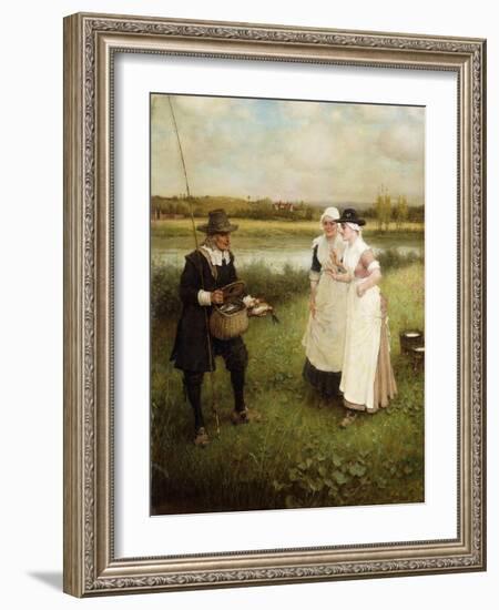 Isaac Walton and the Milkmaids-George Henry Boughton-Framed Giclee Print