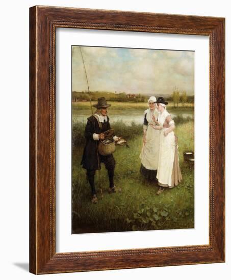 Isaac Walton and the Milkmaids-George Henry Boughton-Framed Giclee Print