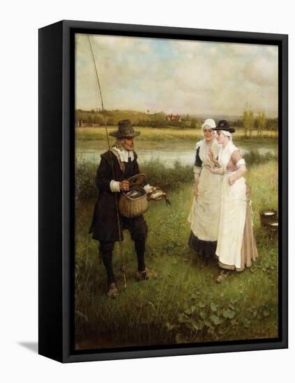 Isaac Walton and the Milkmaids-George Henry Boughton-Framed Premier Image Canvas