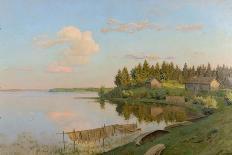 Letzte Sonnenstrahlen über dem See. 1898 - 99-Isaak Iljitsch Lewitan-Giclee Print
