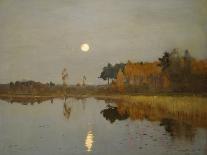 A Russian Village by Moonlight, 1897-Isaak Iljitsch Lewitan-Mounted Giclee Print