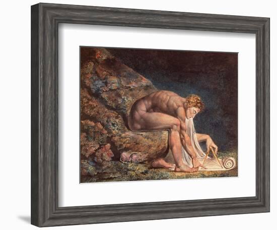 Isaak Newton, 1795-William Blake-Framed Giclee Print