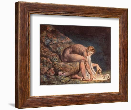 Isaak Newton, 1795-William Blake-Framed Giclee Print