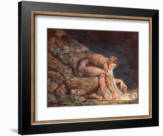 Isaak Newton, 1795-William Blake-Framed Giclee Print