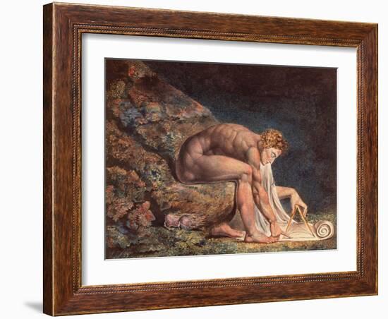 Isaak Newton, 1795-William Blake-Framed Giclee Print