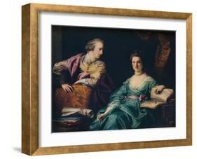 'Isabel and Thomas Crathorne', 1767-Francis Cotes-Framed Giclee Print
