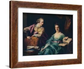'Isabel and Thomas Crathorne', 1767-Francis Cotes-Framed Giclee Print