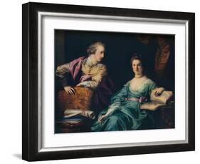 'Isabel and Thomas Crathorne', 1767-Francis Cotes-Framed Giclee Print