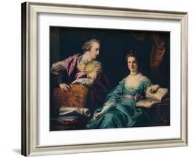 'Isabel and Thomas Crathorne', 1767-Francis Cotes-Framed Giclee Print