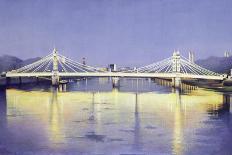 Albert Bridge (Twilight)-Isabel Hutchison-Giclee Print