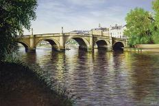 Albert Bridge (After Painting)-Isabel Hutchison-Framed Premier Image Canvas