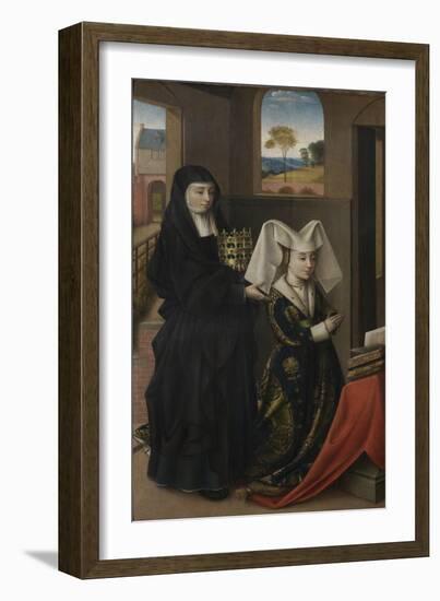 Isabel of Portugal with Saint Elizabeth, 1457-1460-Petrus Christus-Framed Giclee Print