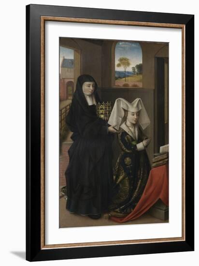 Isabel of Portugal with Saint Elizabeth, 1457-1460-Petrus Christus-Framed Giclee Print