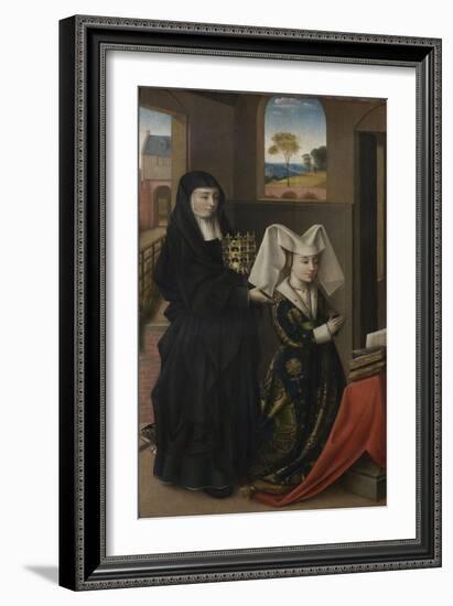 Isabel of Portugal with Saint Elizabeth, 1457-1460-Petrus Christus-Framed Giclee Print