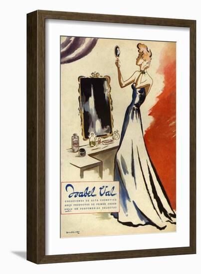 Isabel Val, Magazine Advertisement, Spain, 1942-null-Framed Giclee Print