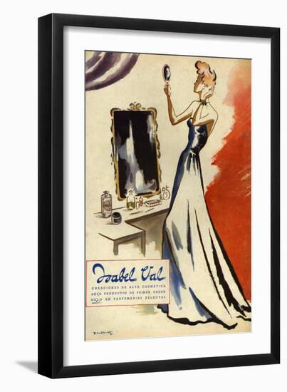 Isabel Val, Magazine Advertisement, Spain, 1942-null-Framed Giclee Print
