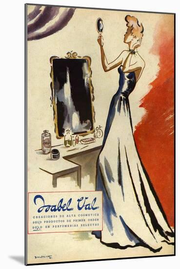 Isabel Val, Magazine Advertisement, Spain, 1942-null-Mounted Giclee Print