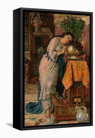 Isabella and the Pot of Basil, 1867-William Holman Hunt-Framed Premier Image Canvas